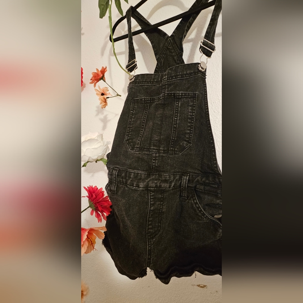 Black Denim dungaree/Overall